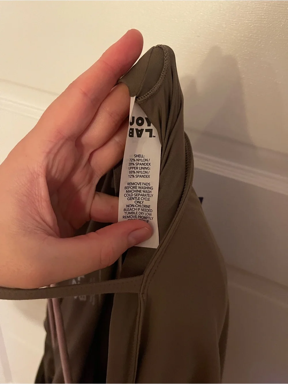 JoyLab One-Shoulder Cutout Flare Jumpsuit in Taupe - Picture 8 of 10